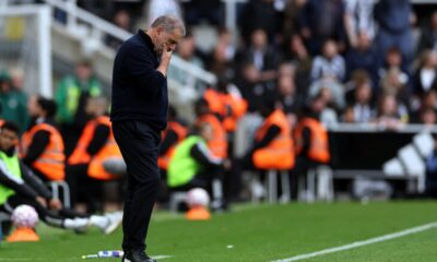 Ange Postecoglou looks concerned on the touchline during Nottingham Forest's recent defeat.