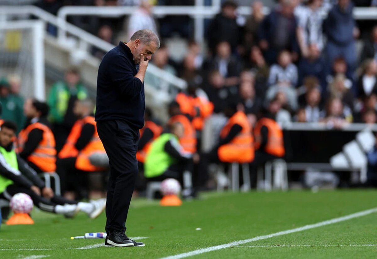 Ange Postecoglou looks concerned on the touchline during Nottingham Forest's recent defeat.