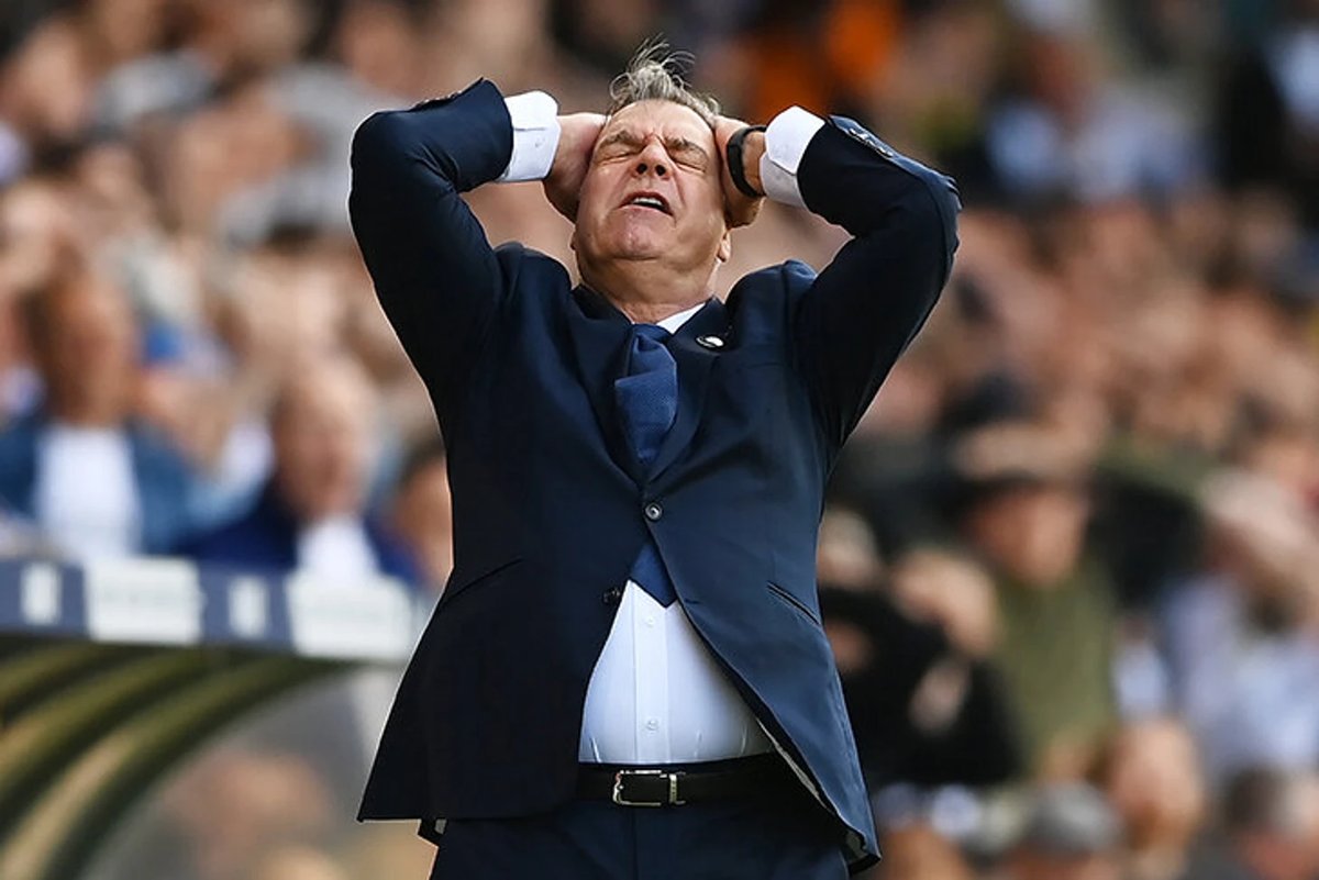 Ange Postecoglou on the Tottenham touchline during a Premier League match.