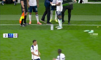 Chelsea vs Liverpool match action from EPL Round 8, showing a player dribbling the ball.