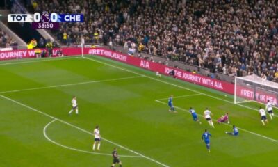 Joao Pedro celebrates scoring the winning goal for Chelsea against Tottenham in a crucial London derby.