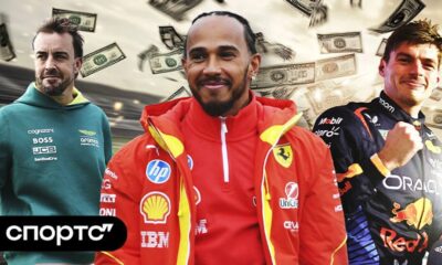 Max Verstappen and Lewis Hamilton in F1 cars, illustrating 2026 driver salary rankings.